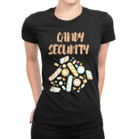 Hard Candy Security Halloween Costume T Shirt Ladies Fitted T-shirt | Artistshot