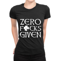 Zero Fucks Fecks Given St Patricks Day Tshirt For Women Men Ladies Fitted T-shirt | Artistshot