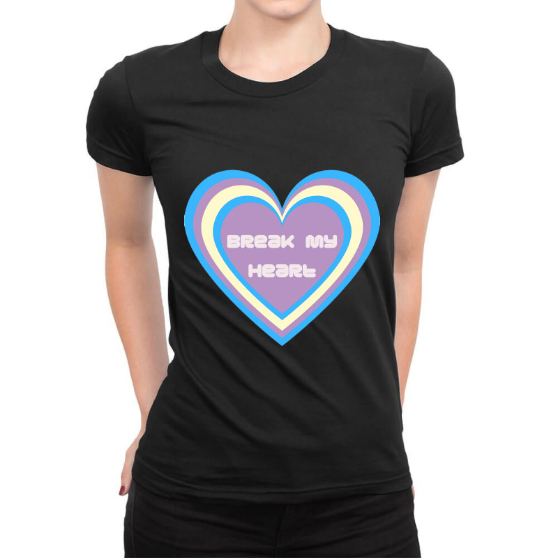 Dua Break My Heart Ladies Fitted T-Shirt by Keshia C | Artistshot