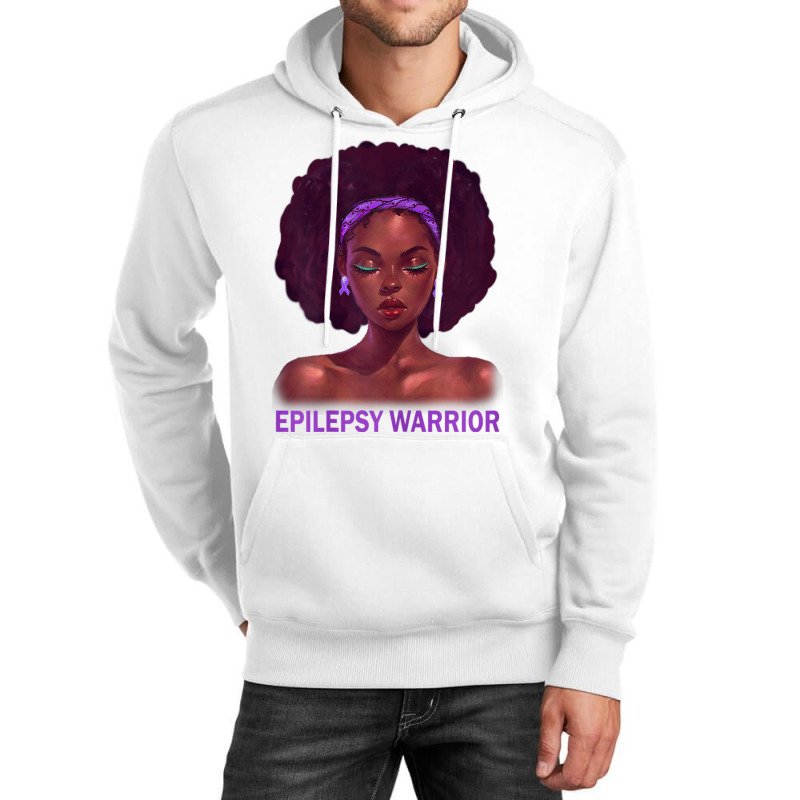 Womens Afro African American Black Woman Epilepsy Warrior T Shirt Unisex Hoodie | Artistshot