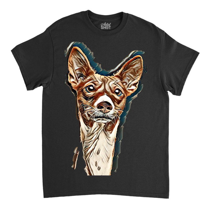 Dog Basenji Ears Face Classic T-shirt by Kemnabi | Artistshot