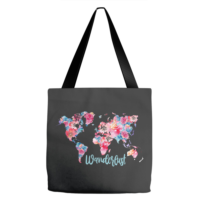 Wanderlust Map Tote Bags | Artistshot