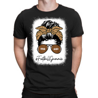 Bleached Football Gammie Life With Leopard Messy Bun Player T-shirt | Artistshot