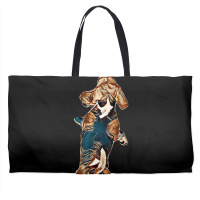 Dog Beagle Dancing Isolated Weekender Totes | Artistshot