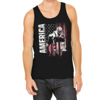 Football Lineman America Flag Offensive Defensive Player Tank Top | Artistshot