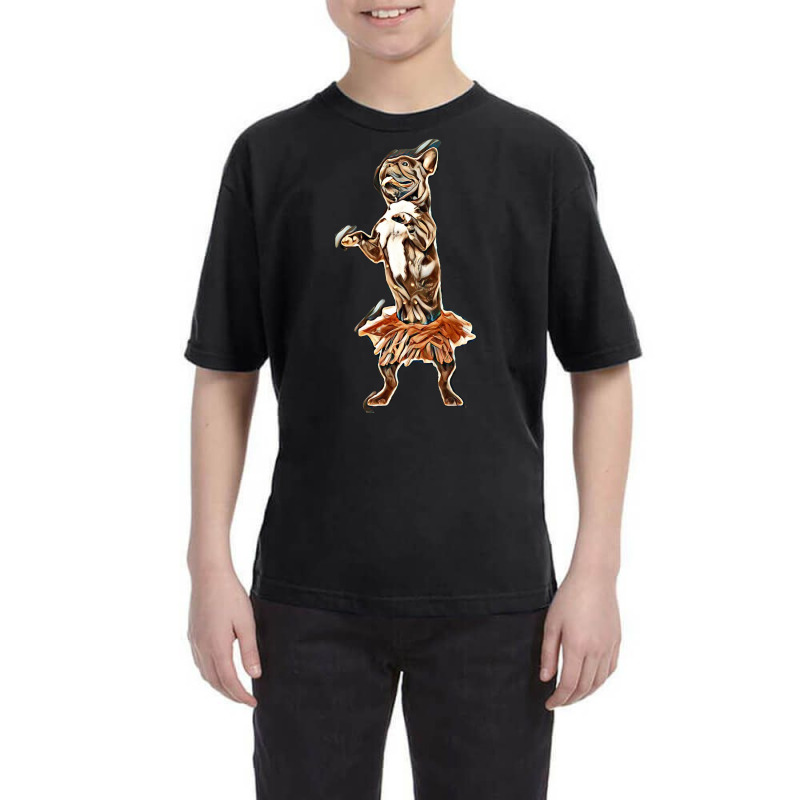 Dog Isolated Dancing Tutu Youth Tee by Kemnabi | Artistshot