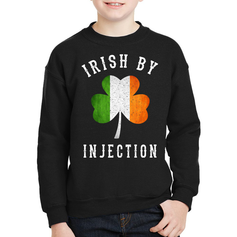 Womens Funny Irish By Injections   St Patricks Day Gift Vneck Youth Sweatshirt | Artistshot