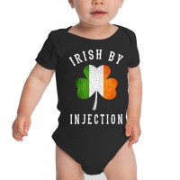 Womens Funny Irish By Injections   St Patricks Day Gift Vneck Baby Bodysuit | Artistshot