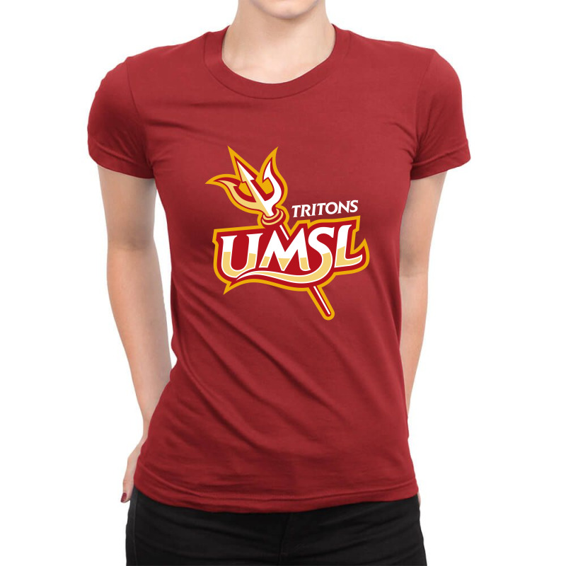 Ruby Red - The Umsl Tritons Ladies Fitted T-Shirt by cuthbertalbion | Artistshot