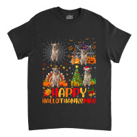 Halloween Christmas Australian Cattle Dog Hallothanksmas Classic T-shirt | Artistshot