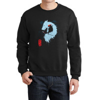 The Wolf Blue Crewneck Sweatshirt | Artistshot