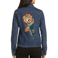 Stock Assets To Power Your Creativity Ladies Denim Jacket | Artistshot