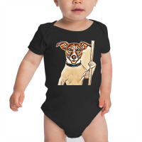 Dog Sign Hold Pet Baby Bodysuit | Artistshot