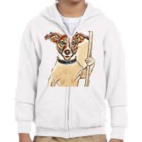 Dog Sign Hold Pet Youth Zipper Hoodie | Artistshot