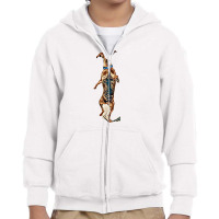 Dog Back Isolated Behind Youth Zipper Hoodie | Artistshot