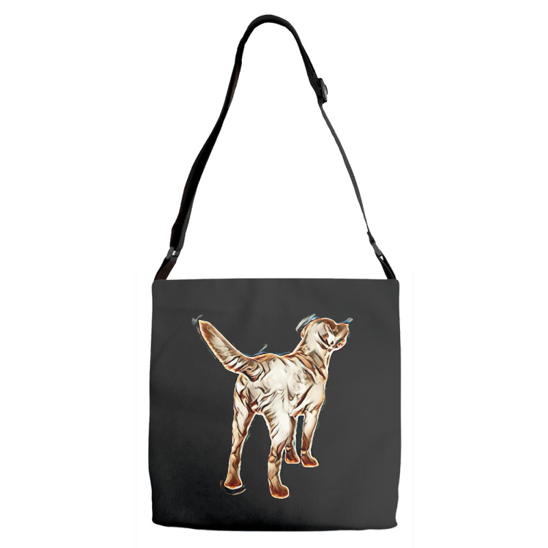 Dog Back Tail Isolated Adjustable Strap Totes | Artistshot