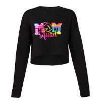 Tie Dye Football Mom Squad Senior Mom Shirt Cropped Sweater | Artistshot