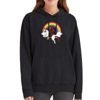 Bigfoot Riding Unicorn Vintage Hoodie | Artistshot