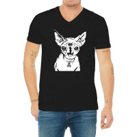 Hell Cat V-neck Tee | Artistshot