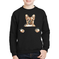 Dog Hold Sign Bulldog Youth Sweatshirt | Artistshot