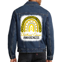 Childhood Cancer Awareness Hope Support Strong Warrior T Shirt Men Denim Jacket | Artistshot