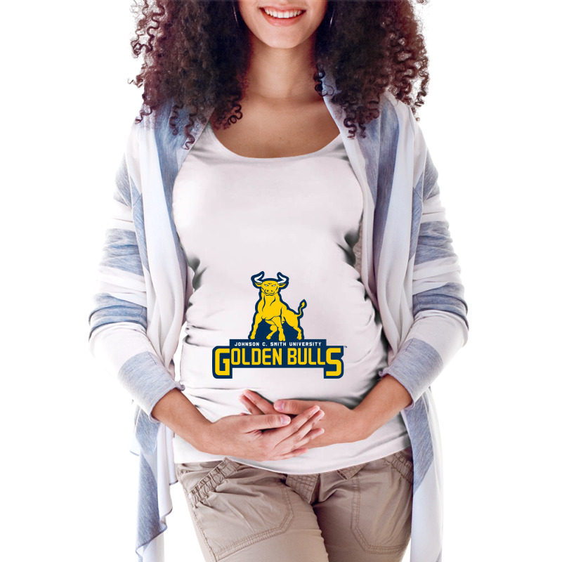 Johnson C. Smith University Golden Bulls Maternity Scoop Neck T-shirt by DelilahAgnes | Artistshot