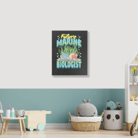 Future Marine Biologist Ocean Life Marine Biology Student Portrait Canvas Print | Artistshot