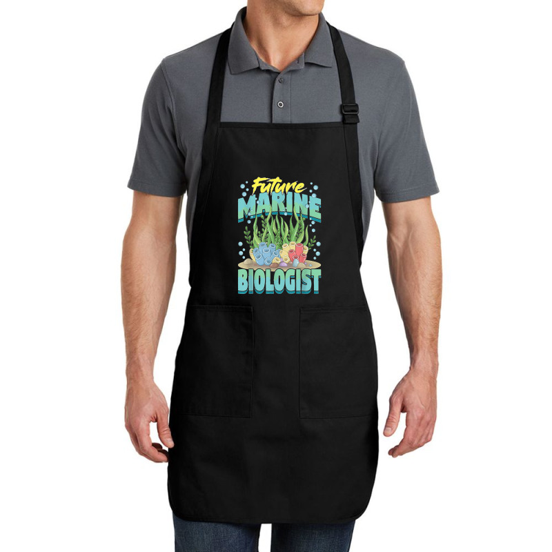 Future Marine Biologist Ocean Life Marine Biology Student Full-length Apron | Artistshot