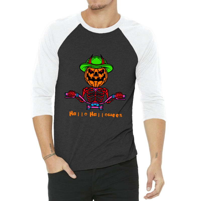 Hallo Halloween 3/4 Sleeve Shirt by mshel tyan | Artistshot