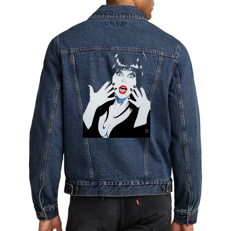 Elvira Mistress Of The Dark Men Denim Jacket | Artistshot