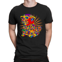 Rainbow Dog T-shirt | Artistshot