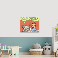 Warm Milk Slap   Ben Stiller Landscape Canvas Print | Artistshot