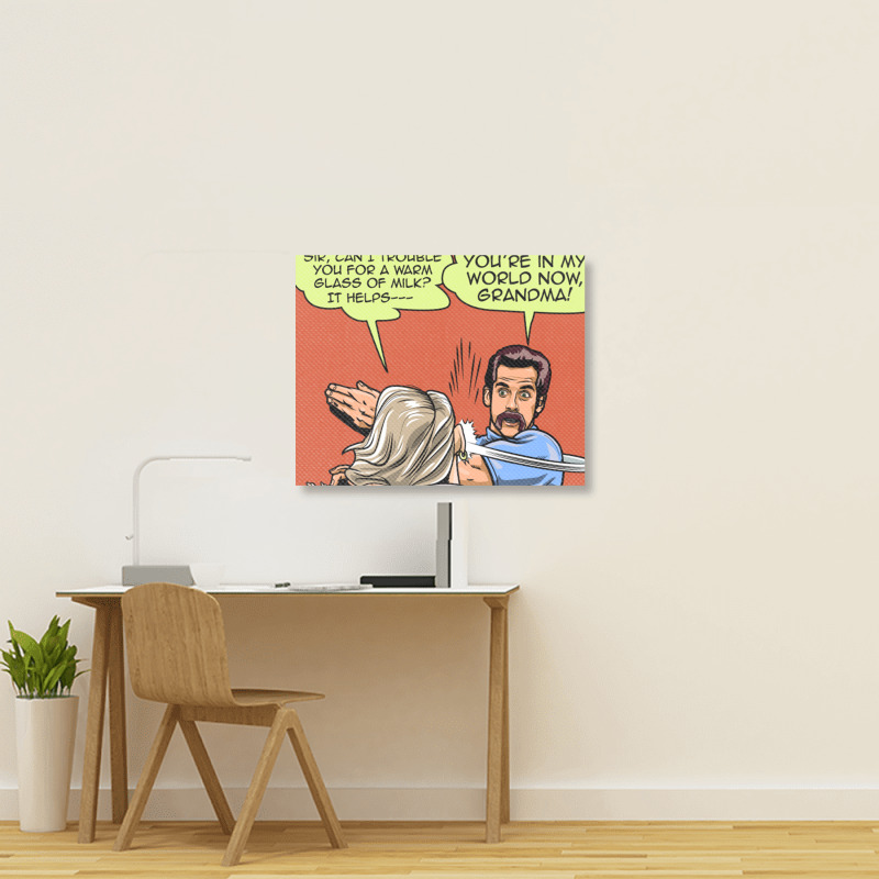 Warm Milk Slap   Ben Stiller Landscape Canvas Print | Artistshot