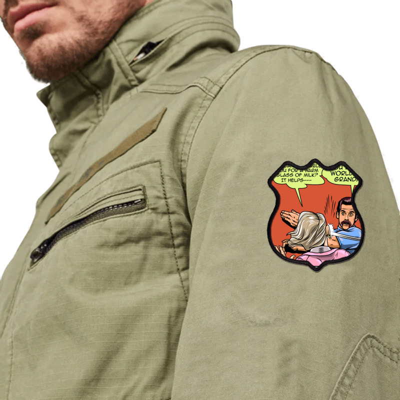 Warm Milk Slap   Ben Stiller Shield Patch | Artistshot