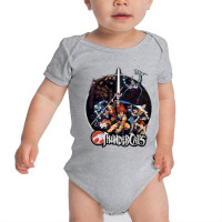 Thundercats Group Shot Vintage Circle T Shirt Baby Bodysuit | Artistshot