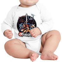 Thundercats Group Shot Vintage Circle T Shirt Long Sleeve Baby Bodysuit | Artistshot