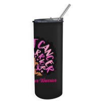 Breast Cancer Warrior Queen Black Woman Pink Ribbon October Skinny Tumbler | Artistshot