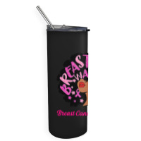 Breast Cancer Warrior Queen Black Woman Pink Ribbon October Skinny Tumbler | Artistshot