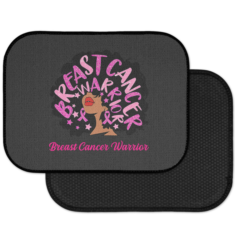 Breast Cancer Warrior Queen Black Woman Pink Ribbon October Rear Car Mat | Artistshot