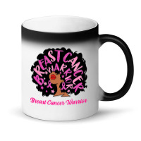 Breast Cancer Warrior Queen Black Woman Pink Ribbon October Magic Mug | Artistshot