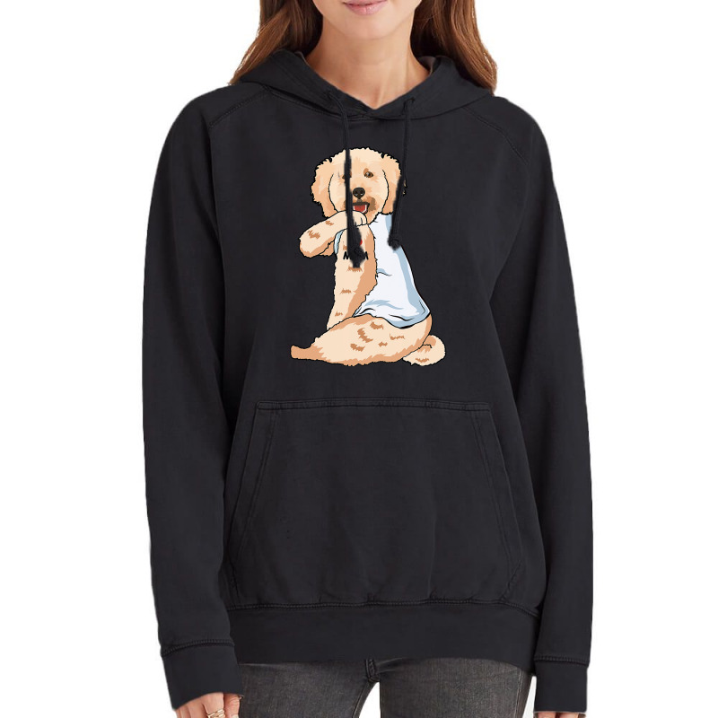 I Love Mom Tattoo Poodle Mom Dog Lover Women Vintage Hoodie by pester | Artistshot