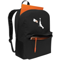 Basketball Dunk Competition Silhouette One Handed Dunk Shot Backpack | Artistshot