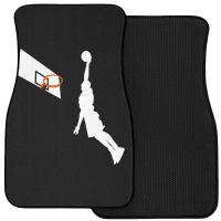 Basketball Dunk Competition Silhouette One Handed Dunk Shot Front Car Mat | Artistshot