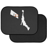 Basketball Dunk Competition Silhouette One Handed Dunk Shot Rear Car Mat | Artistshot