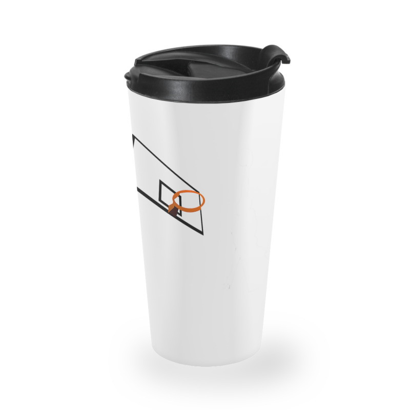 Basketball Dunk Competition Silhouette One Handed Dunk Shot Travel Mug | Artistshot