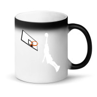 Basketball Dunk Competition Silhouette One Handed Dunk Shot Magic Mug | Artistshot