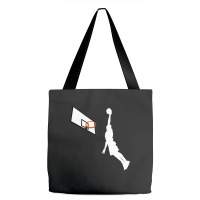 Basketball Dunk Competition Silhouette One Handed Dunk Shot Tote Bags | Artistshot