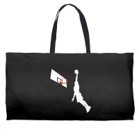 Basketball Dunk Competition Silhouette One Handed Dunk Shot Weekender Totes | Artistshot