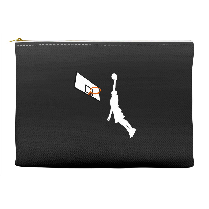 Basketball Dunk Competition Silhouette One Handed Dunk Shot Accessory Pouches | Artistshot