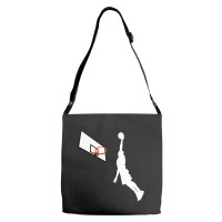 Basketball Dunk Competition Silhouette One Handed Dunk Shot Adjustable Strap Totes | Artistshot